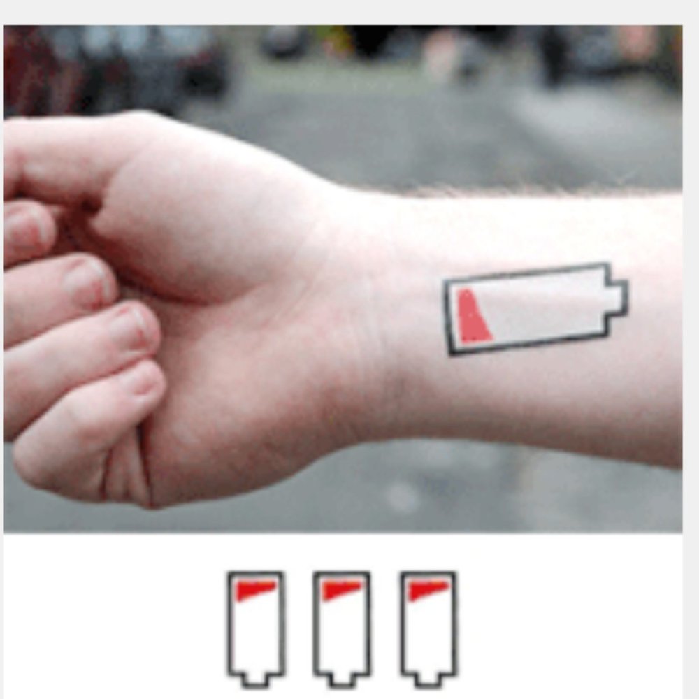 NEW TEMPORARY BODY TATTOOS LIMITED BATTERY